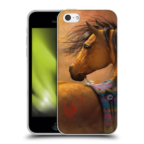 Laurie Prindle Western Stallion Kiowa Gold Soft Gel Case for Apple iPhone 5c