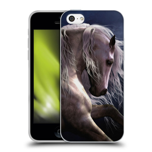 Laurie Prindle Western Stallion Night Silver Ghost II Soft Gel Case for Apple iPhone 5c