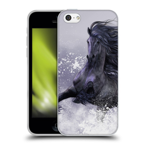 Laurie Prindle Western Stallion Winter Thunder Soft Gel Case for Apple iPhone 5c