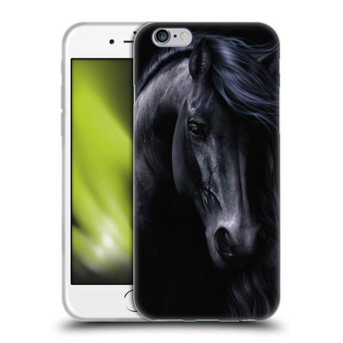 Laurie Prindle Western Stallion The Black Soft Gel Case for Apple iPhone 6 / iPhone 6s