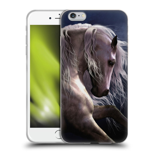 Laurie Prindle Western Stallion Night Silver Ghost II Soft Gel Case for Apple iPhone 6 Plus / iPhone 6s Plus