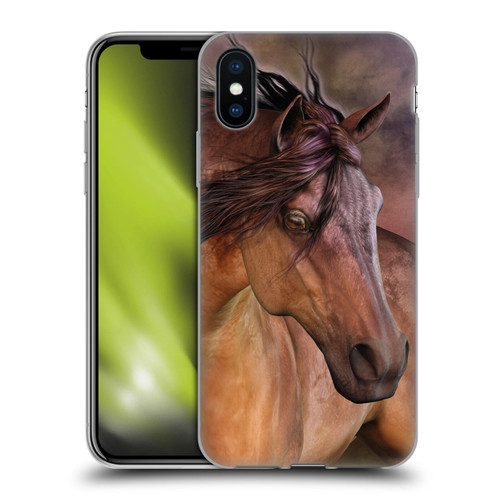 Laurie Prindle Western Stallion Belleze Fiero Soft Gel Case for Apple iPhone X / iPhone XS