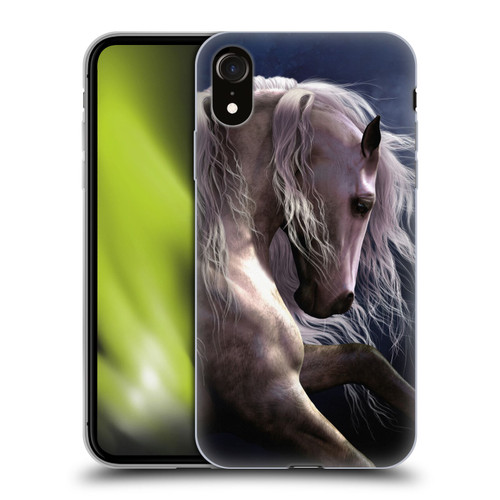 Laurie Prindle Western Stallion Night Silver Ghost II Soft Gel Case for Apple iPhone XR