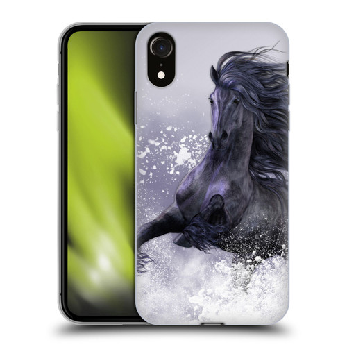 Laurie Prindle Western Stallion Winter Thunder Soft Gel Case for Apple iPhone XR