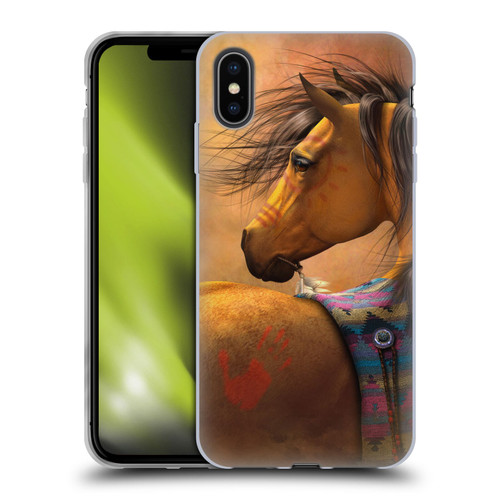 Laurie Prindle Western Stallion Kiowa Gold Soft Gel Case for Apple iPhone XS Max
