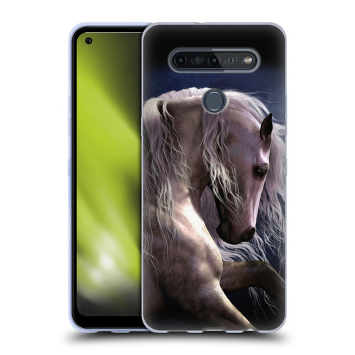 Laurie Prindle Western Stallion Night Silver Ghost II Soft Gel Case for LG K51S
