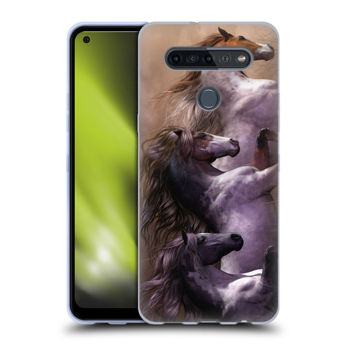 Laurie Prindle Western Stallion Run To Freedom Soft Gel Case for LG K51S