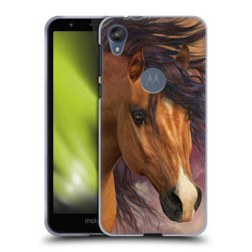 Laurie Prindle Western Stallion Flash Soft Gel Case for Motorola Moto E6