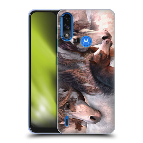 Laurie Prindle Western Stallion Generations Soft Gel Case for Motorola Moto E7 Power / Moto E7i Power