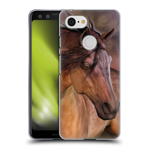Laurie Prindle Western Stallion Belleze Fiero Soft Gel Case for Google Pixel 3