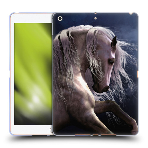 Laurie Prindle Western Stallion Night Silver Ghost II Soft Gel Case for Apple iPad 10.2 2019/2020/2021