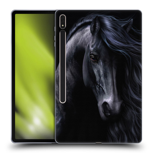 Laurie Prindle Western Stallion The Black Soft Gel Case for Samsung Galaxy Tab S8 Plus