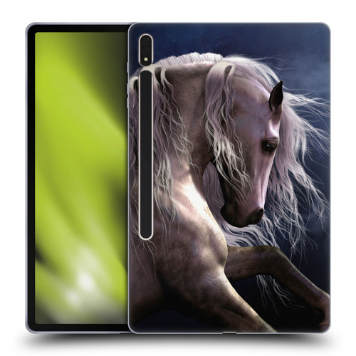 Laurie Prindle Western Stallion Night Silver Ghost II Soft Gel Case for Samsung Galaxy Tab S8 Plus