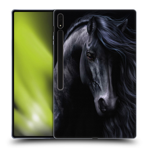Laurie Prindle Western Stallion The Black Soft Gel Case for Samsung Galaxy Tab S8 Ultra