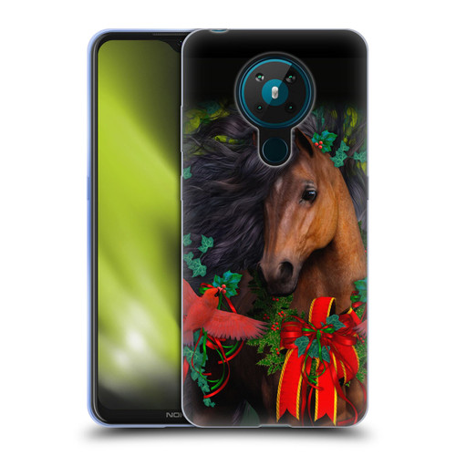 Laurie Prindle Western Stallion A Morgan Christmas Soft Gel Case for Nokia 5.3