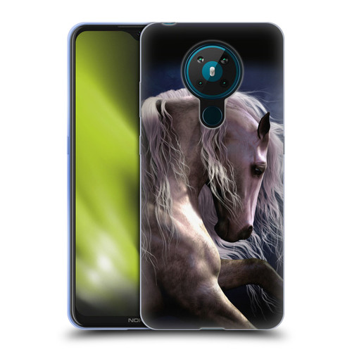 Laurie Prindle Western Stallion Night Silver Ghost II Soft Gel Case for Nokia 5.3