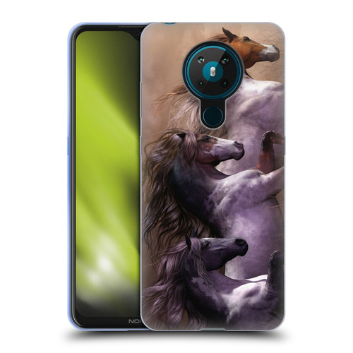Laurie Prindle Western Stallion Run To Freedom Soft Gel Case for Nokia 5.3