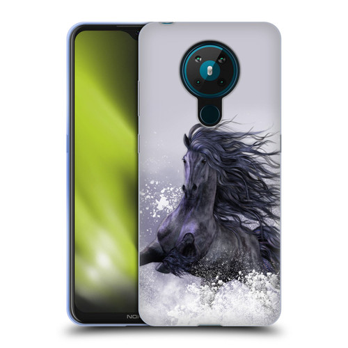 Laurie Prindle Western Stallion Winter Thunder Soft Gel Case for Nokia 5.3
