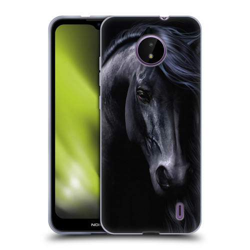 Laurie Prindle Western Stallion The Black Soft Gel Case for Nokia C10 / C20