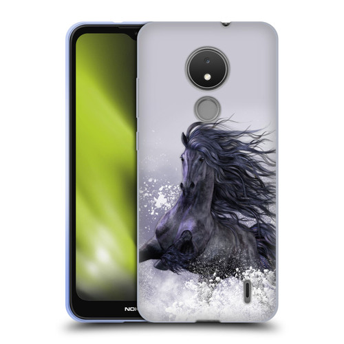 Laurie Prindle Western Stallion Winter Thunder Soft Gel Case for Nokia C21
