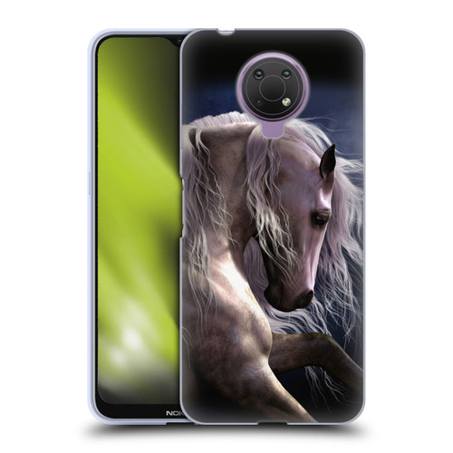Laurie Prindle Western Stallion Night Silver Ghost II Soft Gel Case for Nokia G10
