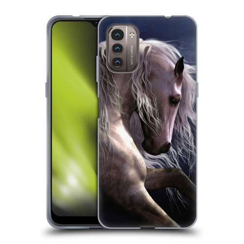 Laurie Prindle Western Stallion Night Silver Ghost II Soft Gel Case for Nokia G11 / G21