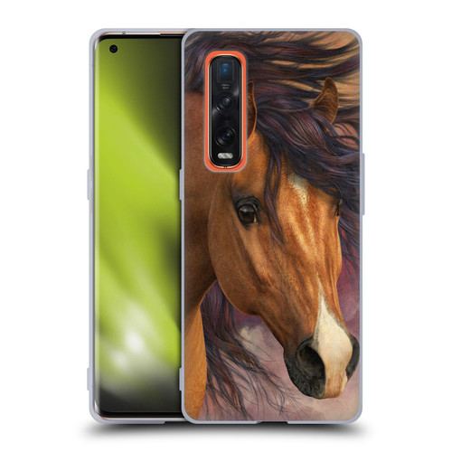 Laurie Prindle Western Stallion Flash Soft Gel Case for OPPO Find X2 Pro 5G