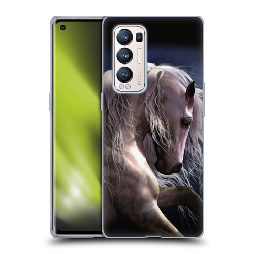 Laurie Prindle Western Stallion Night Silver Ghost II Soft Gel Case for OPPO Find X3 Neo / Reno5 Pro+ 5G
