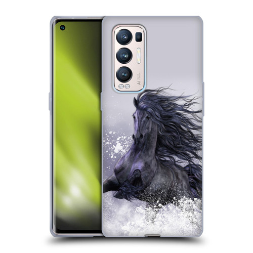Laurie Prindle Western Stallion Winter Thunder Soft Gel Case for OPPO Find X3 Neo / Reno5 Pro+ 5G