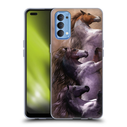 Laurie Prindle Western Stallion Run To Freedom Soft Gel Case for OPPO Reno 4 5G