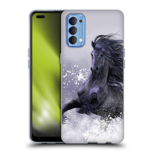 Laurie Prindle Western Stallion Winter Thunder Soft Gel Case for OPPO Reno 4 5G