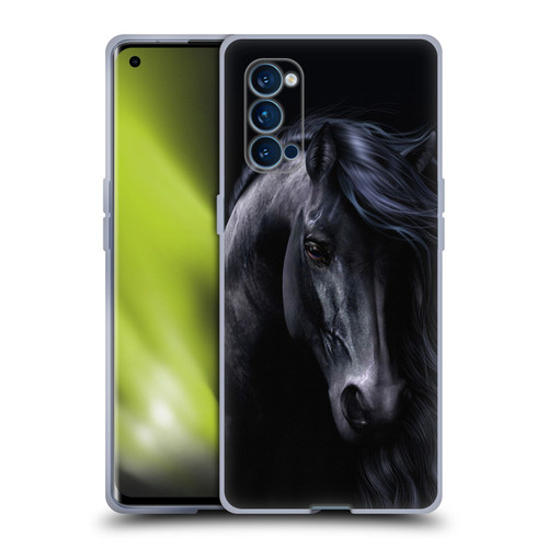 Laurie Prindle Western Stallion The Black Soft Gel Case for OPPO Reno 4 Pro 5G