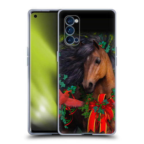 Laurie Prindle Western Stallion A Morgan Christmas Soft Gel Case for OPPO Reno 4 Pro 5G