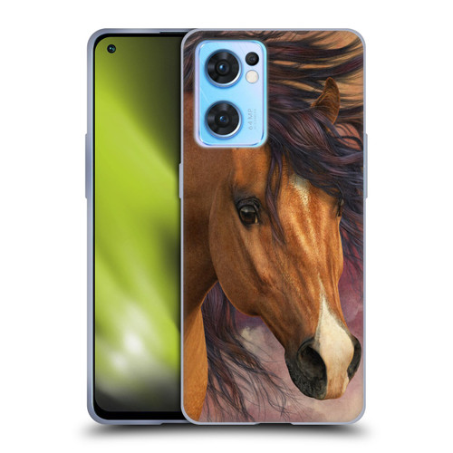 Laurie Prindle Western Stallion Flash Soft Gel Case for OPPO Reno7 5G / Find X5 Lite