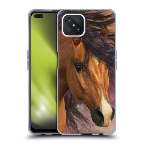 Laurie Prindle Western Stallion Flash Soft Gel Case for OPPO Reno4 Z 5G