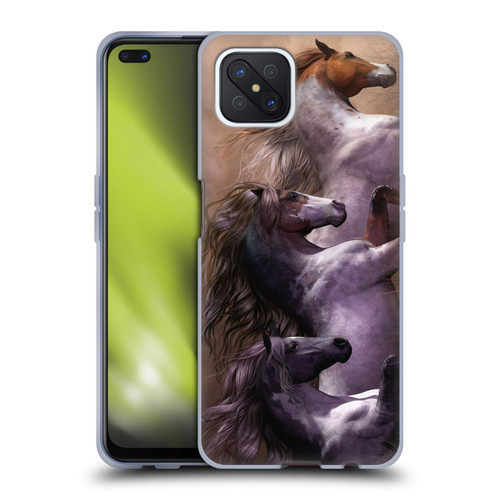 Laurie Prindle Western Stallion Run To Freedom Soft Gel Case for OPPO Reno4 Z 5G