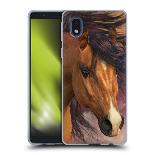 Laurie Prindle Western Stallion Flash Soft Gel Case for Samsung Galaxy A01 Core (2020)