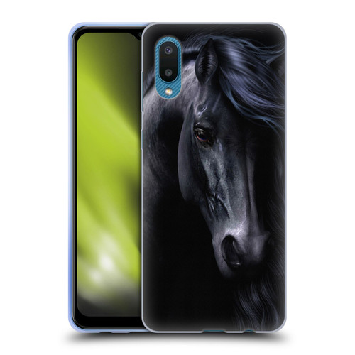 Laurie Prindle Western Stallion The Black Soft Gel Case for Samsung Galaxy A02/M02 (2021)