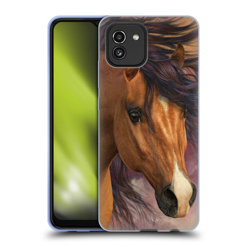 Laurie Prindle Western Stallion Flash Soft Gel Case for Samsung Galaxy A03 (2021)