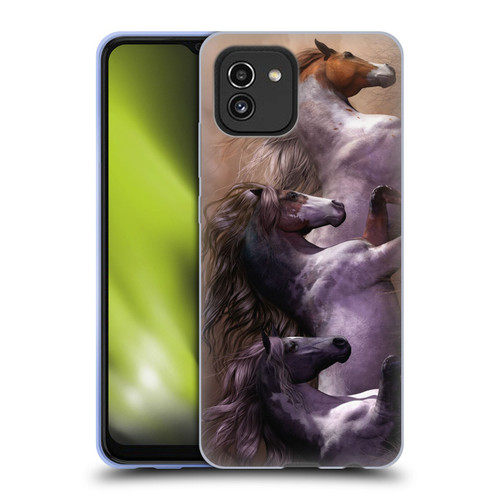 Laurie Prindle Western Stallion Run To Freedom Soft Gel Case for Samsung Galaxy A03 (2021)