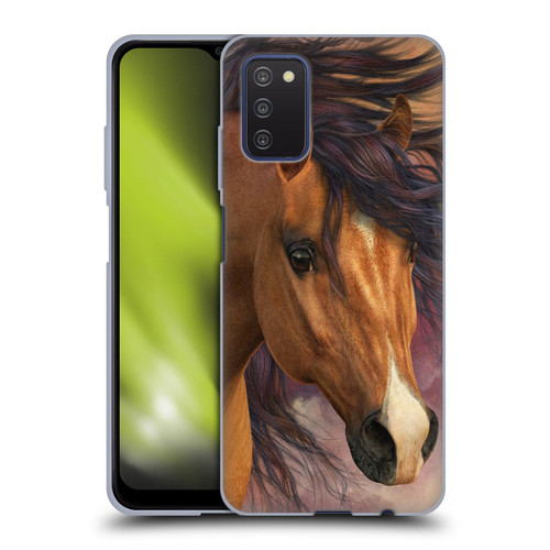 Laurie Prindle Western Stallion Flash Soft Gel Case for Samsung Galaxy A03s (2021)