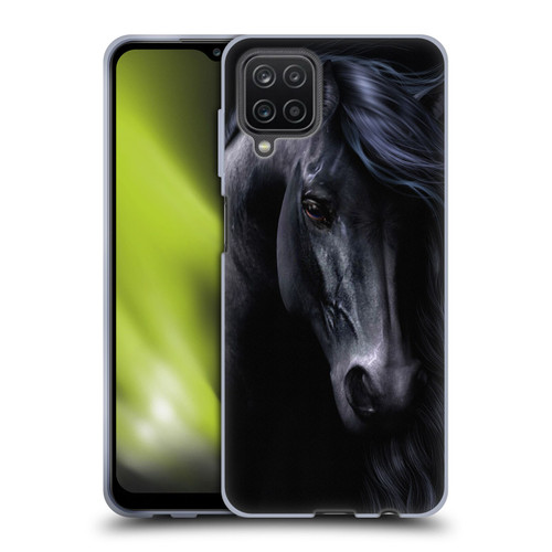 Laurie Prindle Western Stallion The Black Soft Gel Case for Samsung Galaxy A12 (2020)