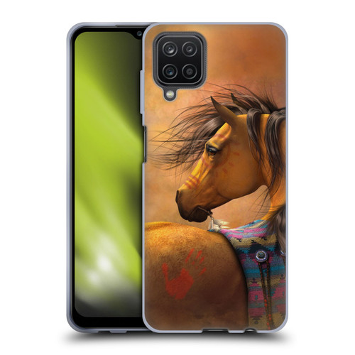 Laurie Prindle Western Stallion Kiowa Gold Soft Gel Case for Samsung Galaxy A12 (2020)
