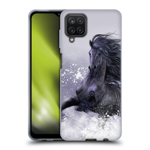 Laurie Prindle Western Stallion Winter Thunder Soft Gel Case for Samsung Galaxy A12 (2020)