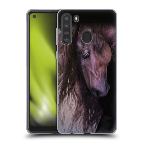 Laurie Prindle Western Stallion Equus Soft Gel Case for Samsung Galaxy A21 (2020)