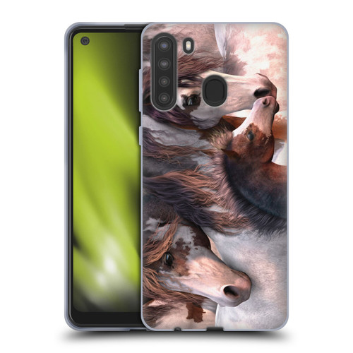 Laurie Prindle Western Stallion Generations Soft Gel Case for Samsung Galaxy A21 (2020)