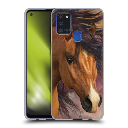 Laurie Prindle Western Stallion Flash Soft Gel Case for Samsung Galaxy A21s (2020)