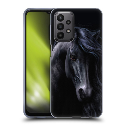 Laurie Prindle Western Stallion The Black Soft Gel Case for Samsung Galaxy A23 / 5G (2022)