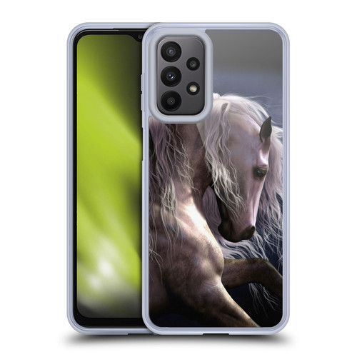 Laurie Prindle Western Stallion Night Silver Ghost II Soft Gel Case for Samsung Galaxy A23 / 5G (2022)