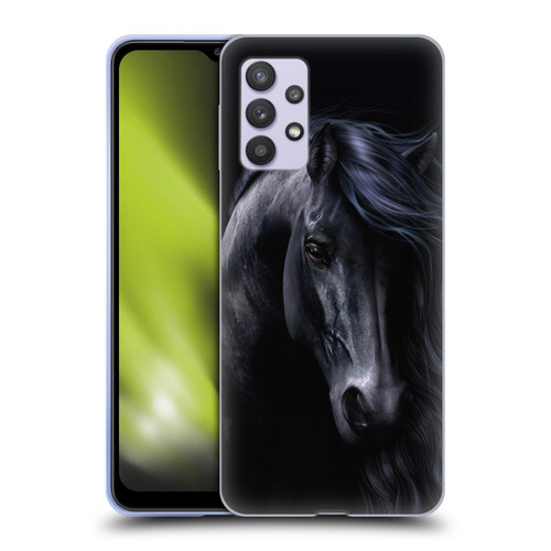 Laurie Prindle Western Stallion The Black Soft Gel Case for Samsung Galaxy A32 5G / M32 5G (2021)